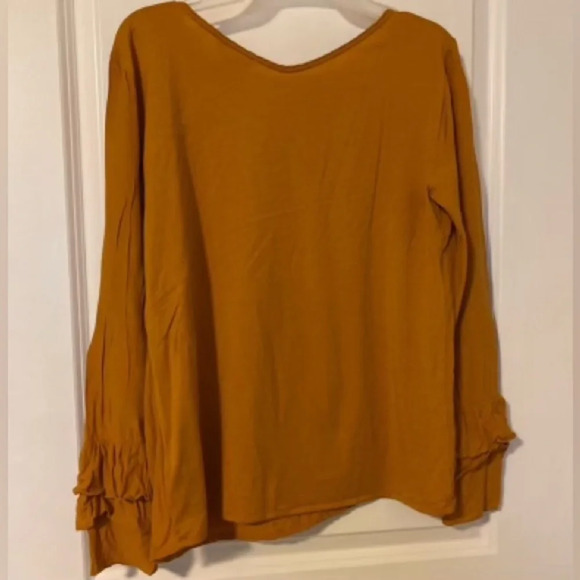 Massimo Dutti Mustard Blouse | Size L - Picture 7 of 9